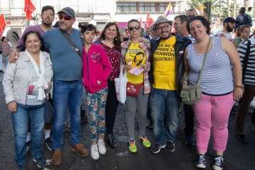 Telde en la manifestación por el Primero de Mayo en Canarias (Foto TA Y Orlando Mireles)